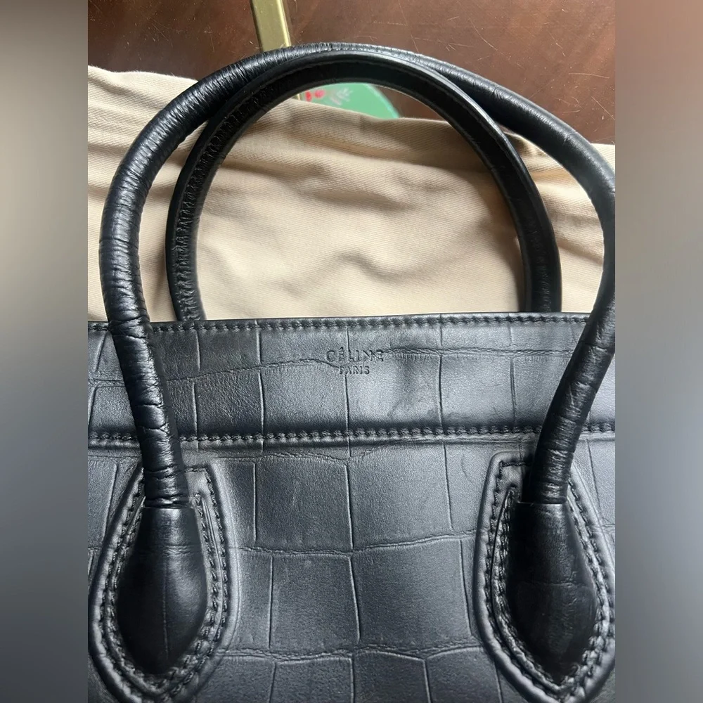 Ceiling Black Croc bag - Picture 3 of 13